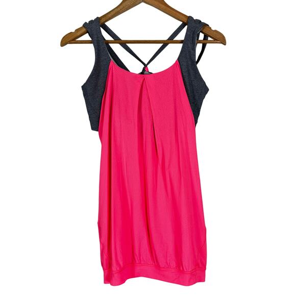 Lululemon Nouveau Limits Tank Flash Light Womens 6 Pink Strappy Athleisure Gym - Picture 4 of 7